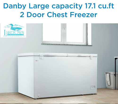 Danby Two Door 17.1 cu ft Chest Freezer